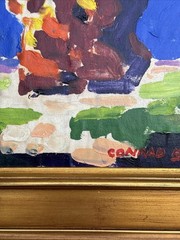 CONRAD BUFF PAINTING LANDSCAPE MODERNIST EXPRESSIONIST LISTED FAMOUS SMALL GEM