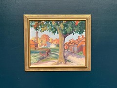 Swedish Oil on Canvas – “Obscured by the Tree” by Rikard Erikson – 55 × 47 cm