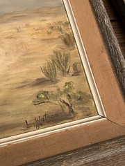 Vintage Original Oil Painting Equestrian Horses Realism Signed Wood Framed Art