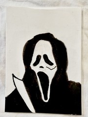 ACEO Art Card Scream Movie Horror Halloween