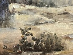 Vintage Framed Impressionist Oil Painting Signed Pauline Williams Fall Trees