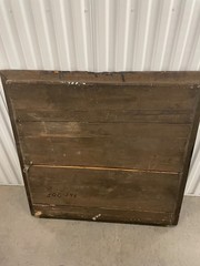 coat of arms planks of wood artist painted stunning 41″ x 39″ great antique