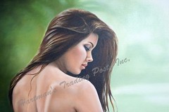 SPECTACULAR Original GINA MUXO RAMOS Oil titled SERENITY Realism Style SENSUAL