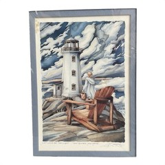 Jody Bergsma A Light After the Storm Sketch Framed Art Cardboard Frame NIP