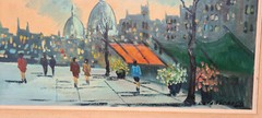 Expressionism oil painting oil painting masterpiece landscape city people 147