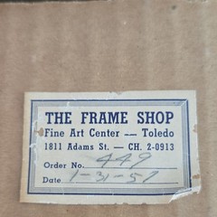 T. X. Durnford 1957 watercolor „Swan Creek in January“ signed matted frame 25×18
