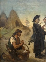 🔥 Fine Antique Old 19th c European Old Master Oil Painting, Friedrich MEYERHEIM