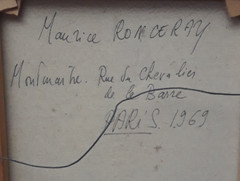 Original Oil by Maurice Ronceray Framed Montana Rue Chevalier de la Barre Paris