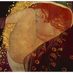 Danae by Gustav Klimt ,Handmade Abstract Oil Painting on Linen Canvas GK005