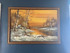 Phillip Cantrell Large Original Oil Painting Nature Landscape 40” x 28”Signed