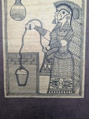 Vintage Madhubani/Mithila Painting Wall Hanging Home Decor Handmade Art