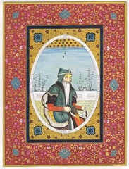 Miniature Portrait Painting Of Maharaja Ranjit Singh – Sikh Art 10.5×14 Inches