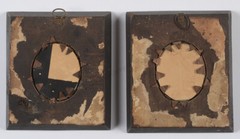 „French married couple“, two miniatures, 1790/95