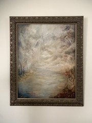 Framed Oil Painting On Canvas “Mystic Vision” By Chip Ghigna 28” x 22”
