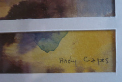 ANDY CAPES FRENCH IMPRESSIONIST ABSTRACT Nice FRANCE Artwork ABSTRACTION SIGNED