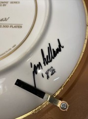 JUDY GARLAND CLOWN PLATE HAND SIGNED By JON HELLAND On The Back 262/12,500