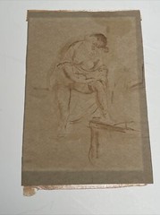 17TH TO 18TH CENTURY OLD MASTER PAINTING DRAWING PORTRAIT WOMAN MYSTERY ARTIST