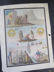 18th Century Allegorical Italian Watercolour – Death, Peace & Re-birth?