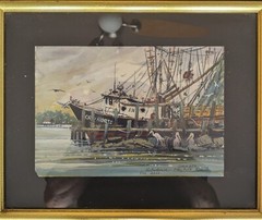 Original painting by Austin Deuel in watercolor. 7×10 on paper. 11×14 framed.