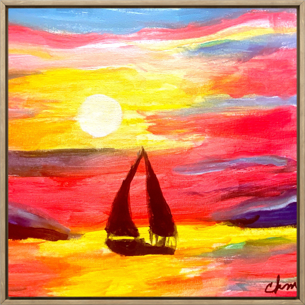 12×12 ORIGINAL EXPRESSIONISM HANDMADE SIGNED ABSTRACT COLORFUL ART PAINTING