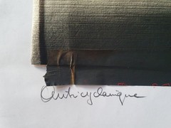Large Collage Mixed Signed André Bucher Sculptor Swiss Abstract Dorny