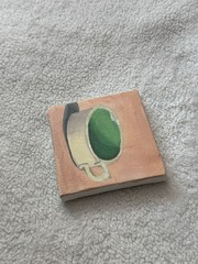 Small Still Life Cup Painting, Food & Drink Theme, Unframed Single Piece
