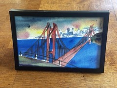 Original Watercolor Painting Golden Gate Bridge 6.75” X 4.75” San Francisco