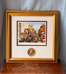 Emmett Kelly Signed Limited Edition Print Clown Alley Chords Circus Art