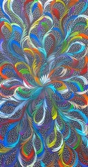 SELINA NUMINA 100 x 60 cm Original Aboriginal Painting. Bush Medicine Leaves