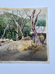 ANTIQUE EARLY CALIFORNIA LANDSCAPE PAINTING DARWIN DUNCAN LISTED FAMOUS