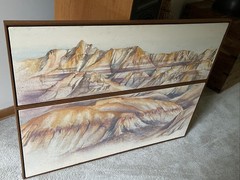 Original Painting by Barbara Kieffer Rowe Black Hills Of South Dakota 39×49 1984