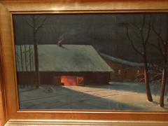 Svend Svendsen (1864-1945) Glowing Nocturne Oil on Canvas Oil Painting