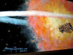 Star Wars 1 of 1 Original Oil Painting by James Coleman