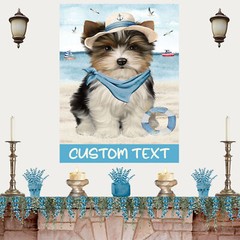 Biewer Dog Canvas .75″ Personalized Digital Painting NWT
