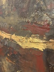 Concrete UNFRAMED Abstract Сanvas wall-art signed 11×14 Brand New
