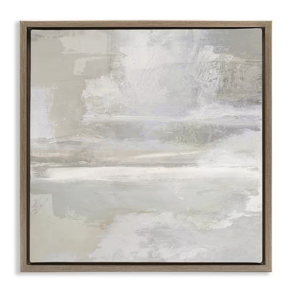 Contemporary Neutrals Abstract by Rachel Springer Brown Floater Frame Abstract G