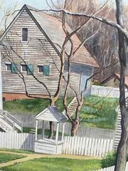 Colonial Williamsburg Watercolor by George Parr Painted Virginia Symphony