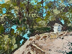 Oil painting Taras’s room Ukrainian painter Fiberboard original art landscape