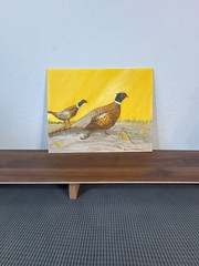 Original Oil Painting on Canvas Pheasants by Ronnie Nichterlein