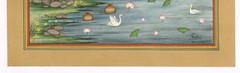 Indian Miniature Painting A Woman Gouache Pigments On Paper 10.5×13.5 Inches