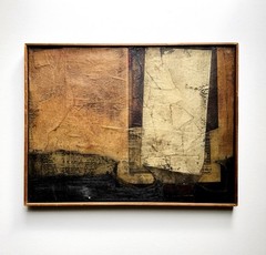 Early Antonio Segui Abstract Mixed Media Painting 1960 Argentina Modernism MCM