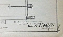 Antique 1878 War Dept Carriage No. 22 for 8-Inch Rifle Engineering Print 6×9