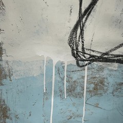 Original Mixed Media Abstract Modern Art Painting 24×36 „Synecdoche“ Signed