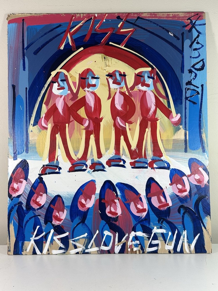 STEVE KEENE ORIGINAL ART – KISS – Rock Band – KissLoveGun Album 19” x 16”