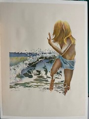 Ronald (Ron) William Bolt. (Canadian, 1938-) “Surf Chaser II” Serigraph , #4/100