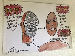 ORIGINAL OUTSIDER ART – Fast Robot Parts – Archive GUGUE Brazil 2013
