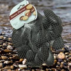 2 Pounds Of Black River Rocks / Stones For Crafts Landscaping Painting