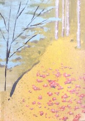 5 inch x 7 inch – Impressionist Painting by A. Avila WITH Frame