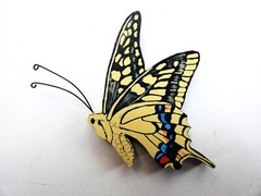 Hand Painted Three Swallowtail Butterfly Wood Cut-Outs For Wall Art By Phyllis