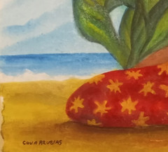Miguel Covarrubias Original Painting „Bali Girl“ COA / Provenance